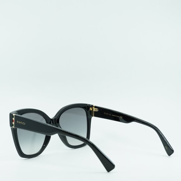 Gucci GG0459S 001 Sunglasses Black Cat Eye Frame, Grey Lenses main image 7